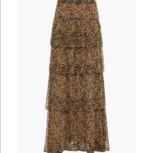 BA&SH size 3/L Jupe Sibil tiered skirt NWT